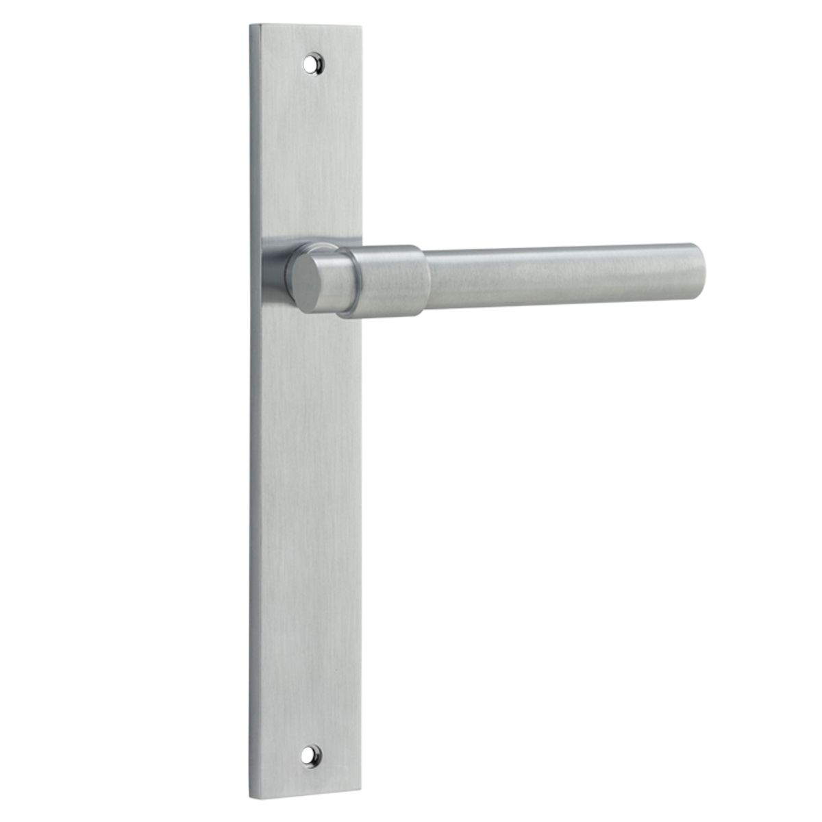 12396 - Helsinki Lever - Rectangular Backplate - Brushed Chrome - Passage