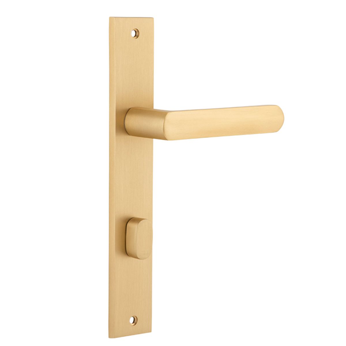 15360P85 - Osaka Lever - Rectangular Backplate - Brushed Brass - Privacy