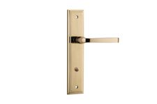 10244P85 - Annecy Lever - Stepped Backplate - Polished Brass - Privacy