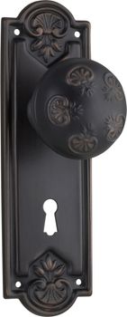 Nouveau Door Knob - Long Backplate