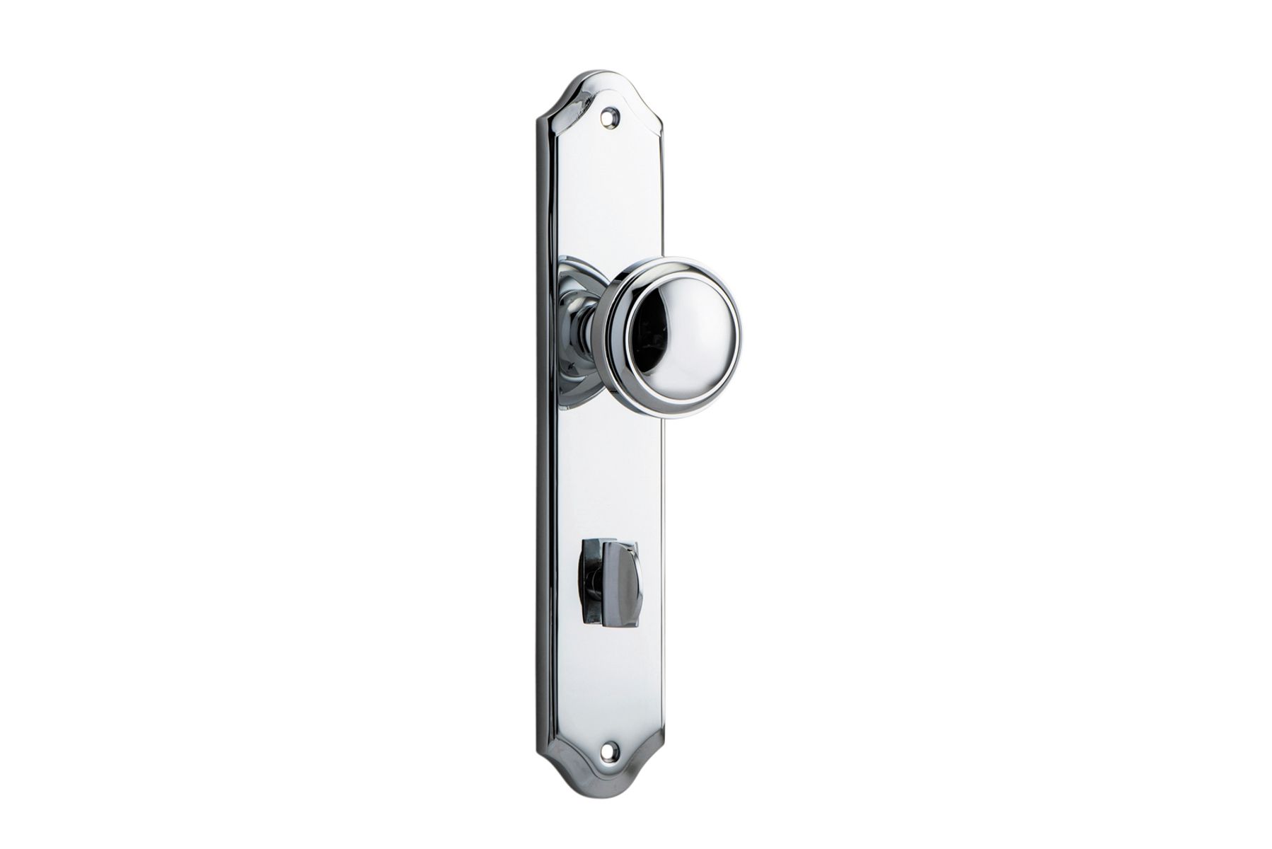 11826P85 - Paddington Knob - Shouldered Backplate - Polished Chrome - Privacy