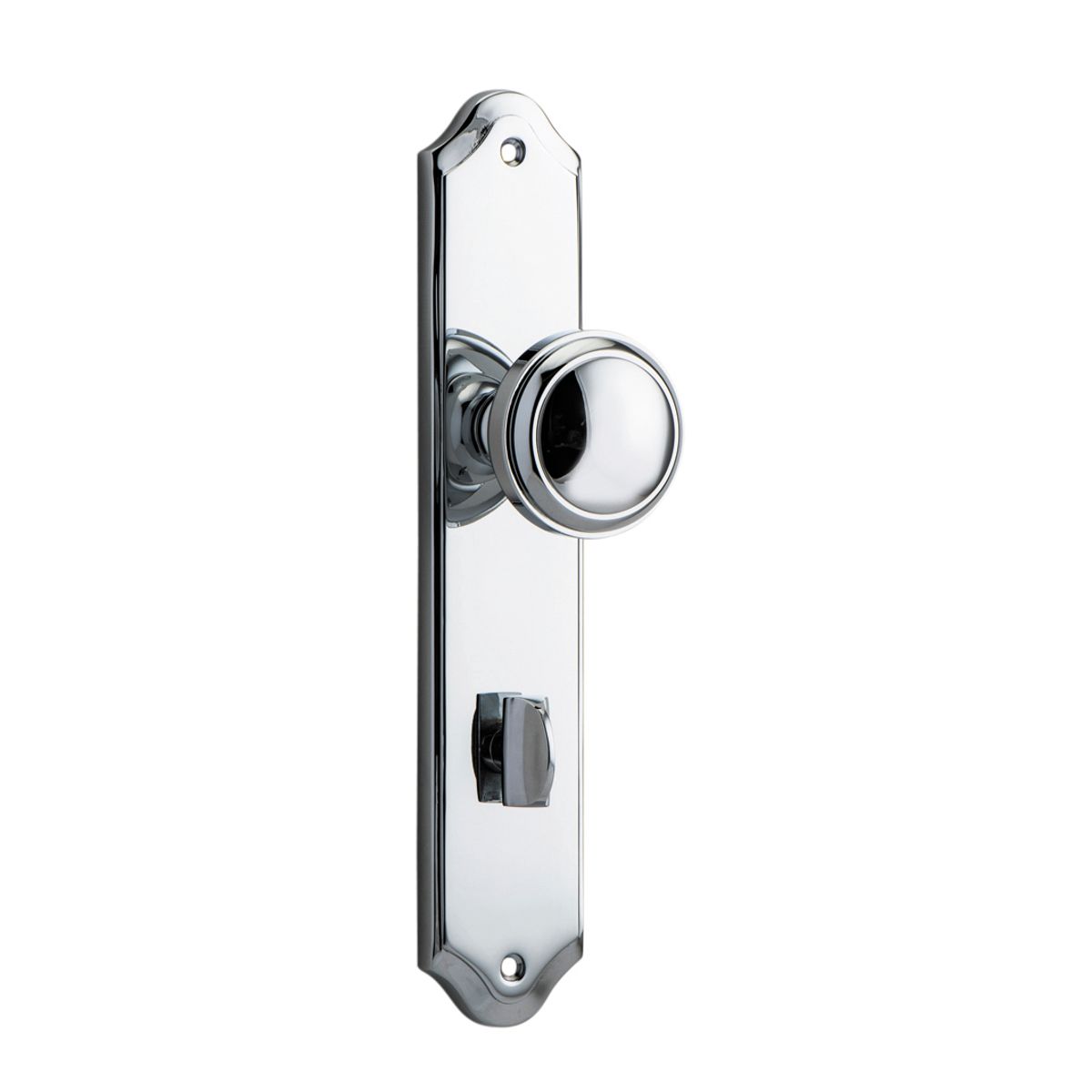 11826P85 - Paddington Knob - Shouldered Backplate - Polished Chrome - Privacy