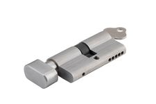 21615 - Euro Cylinder Key/Thumb 5 Pin - Brushed Chrome - Entrance