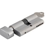 21615 - Euro Cylinder Key/Thumb 5 Pin - Brushed Chrome - Entrance