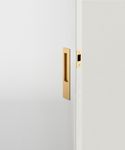 21416 - Rectangular Sliding Door Pull Passage Kit - Brushed Brass - Passage