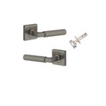 16869KPASS60 - Brunswick Lever - Square Rose Passage Kit - Graphite PVD - Passage