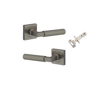 Brunswick Lever - Square Rose Passage Kit