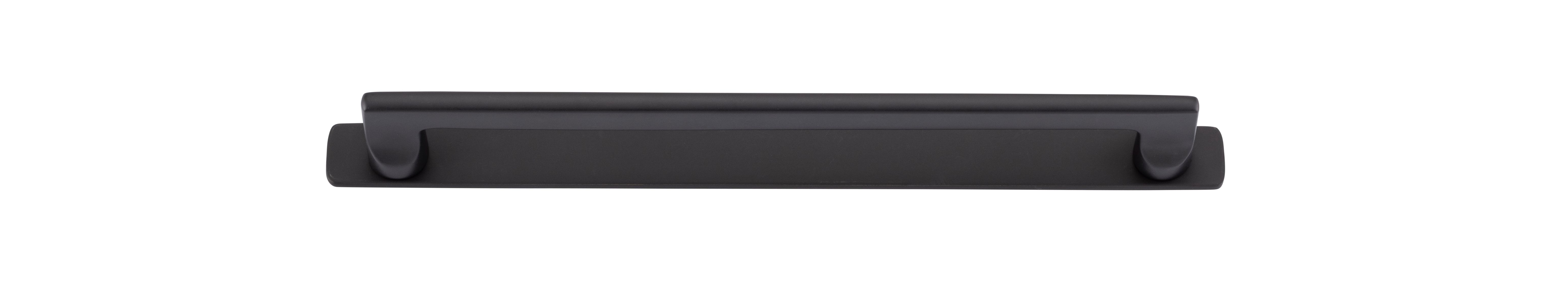 20903B - Baltimore Cabinet Pull with Backplate - CTC256mm - Matt Black