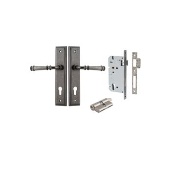 Verona Lever - Stepped Backplate Entrance Kit with High Security Lock