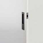 21413 - Rectangular Sliding Door Pull Passage Kit - Matt Black - Passage
