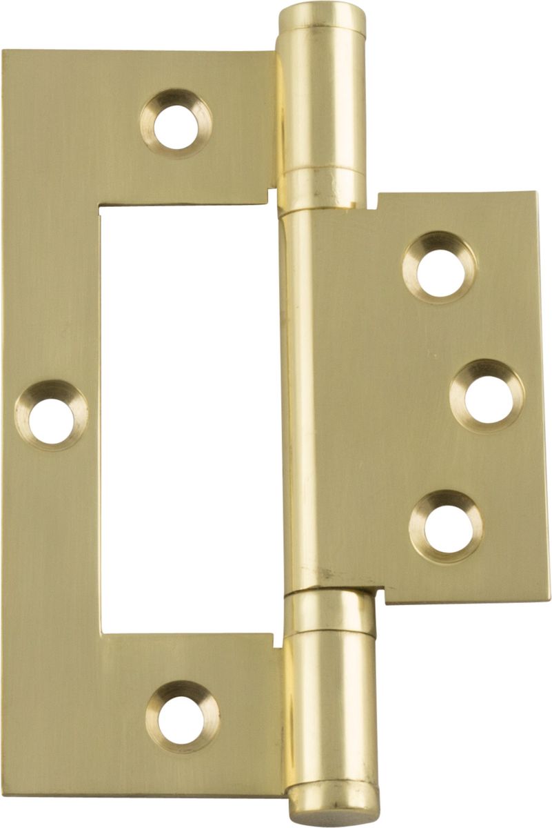 2497 - Hirline Hinge - H100xW49mm - Polished Brass