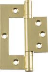 2497 - Hirline Hinge - H100xW49mm - Polished Brass
