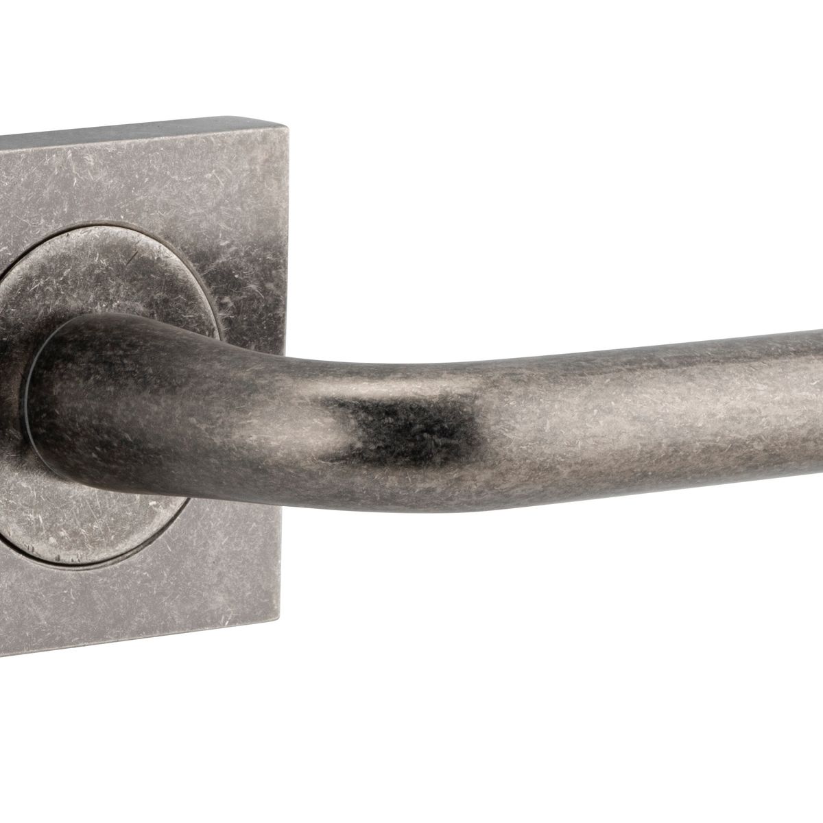 20367 - Oslo Lever - Square Rose - Distressed Nickel - Passage