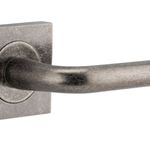 20367 - Oslo Lever - Square Rose - Distressed Nickel - Passage