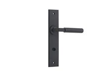 12796P85 - Brunswick Lever - Chamfered Backplate - Matt Black - Privacy
