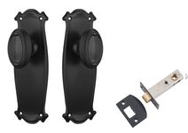 Bungalow Door Knob - Long Backplate Passage Set