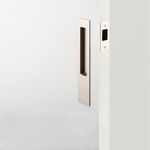 21419 - Rectangular Sliding Door Pull Passage Kit - Satin Nickel - Passage