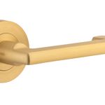 20786KIBPRIV60 - Baltimore Return Lever - Round Rose (Inbuilt Privacy) - Brushed Brass - Privacy