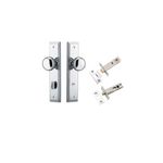 11840KPRIV60 - Cambridge Knob - Stepped Backplate Privacy Kit with Privacy Turn - Polished Chrome - Privacy
