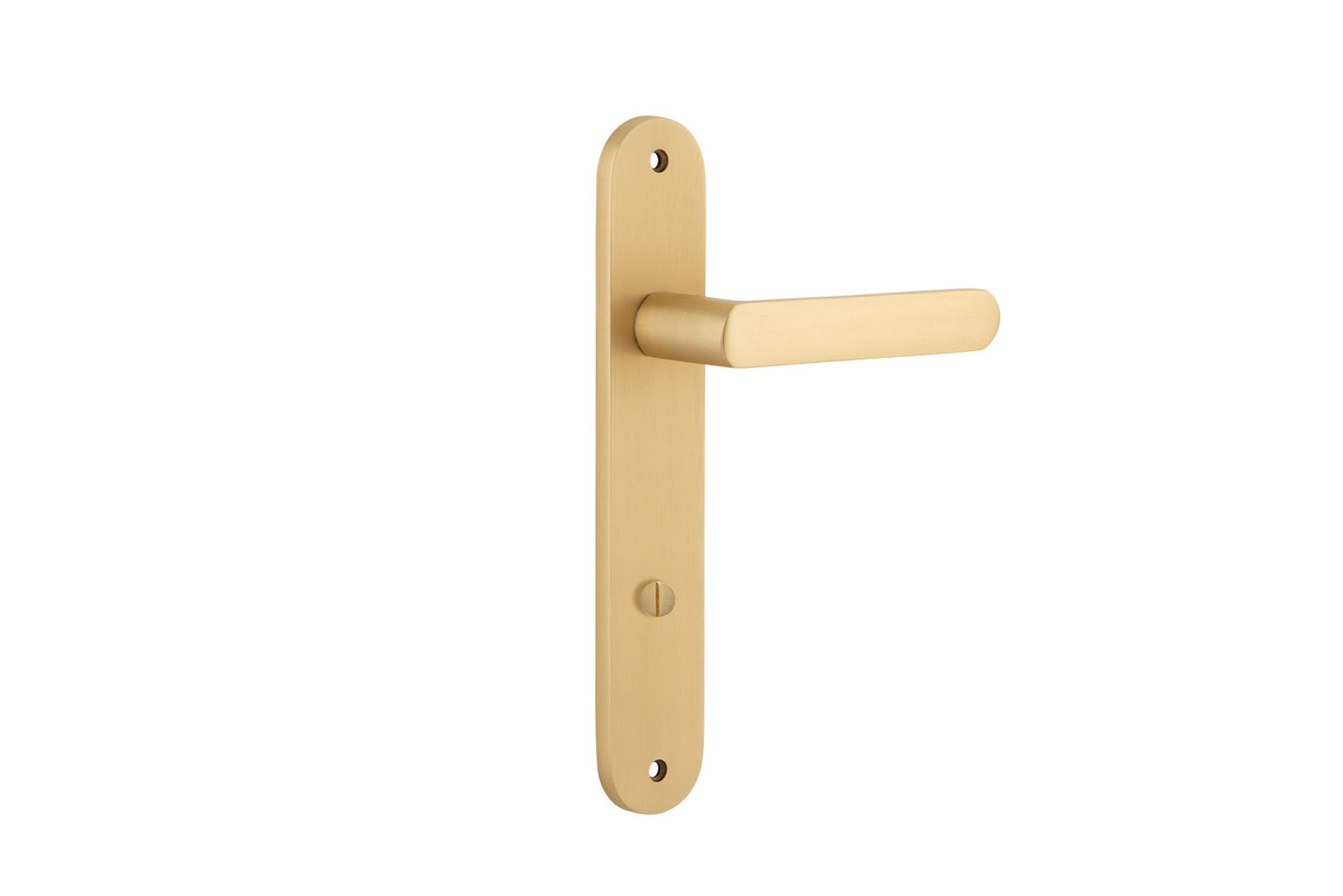 15364P85 - Osaka Lever - Oval Backplate - Brushed Brass - Privacy