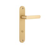 15364P85 - Osaka Lever - Oval Backplate - Brushed Brass - Privacy