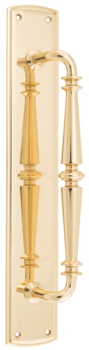 9340 - Sarlat Pull Handle on Backplate - Polished Brass