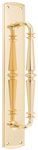 9340 - Sarlat Pull Handle on Backplate - Polished Brass