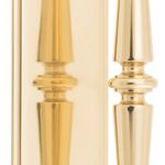 9340 - Sarlat Pull Handle on Backplate - Polished Brass