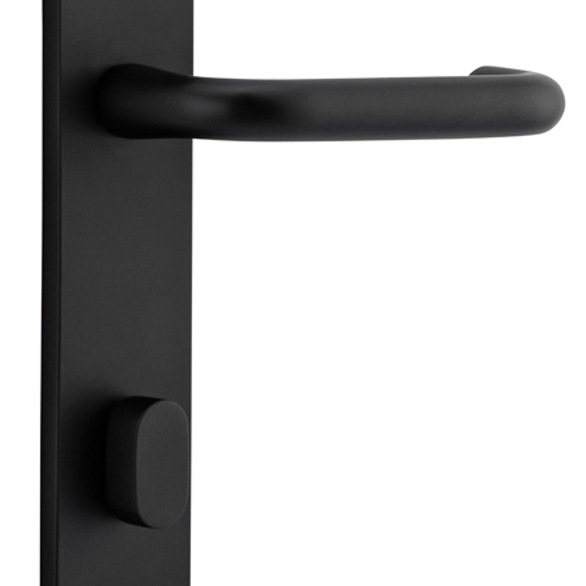 12846P85 - Oslo Lever - Oval Backplate - Matt Black - Privacy