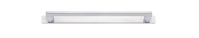 20905B - Baltimore Cabinet Pull with Backplate - CTC256mm - Brushed Chrome