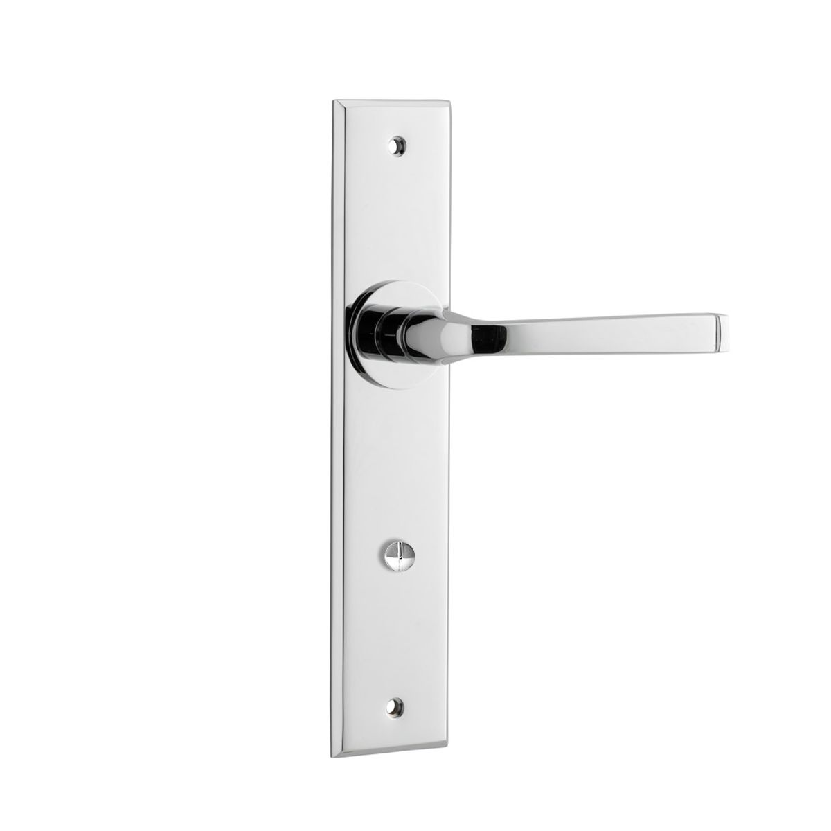 11788 - Annecy Lever - Chamfered Backplate - Polished Chrome - Passage