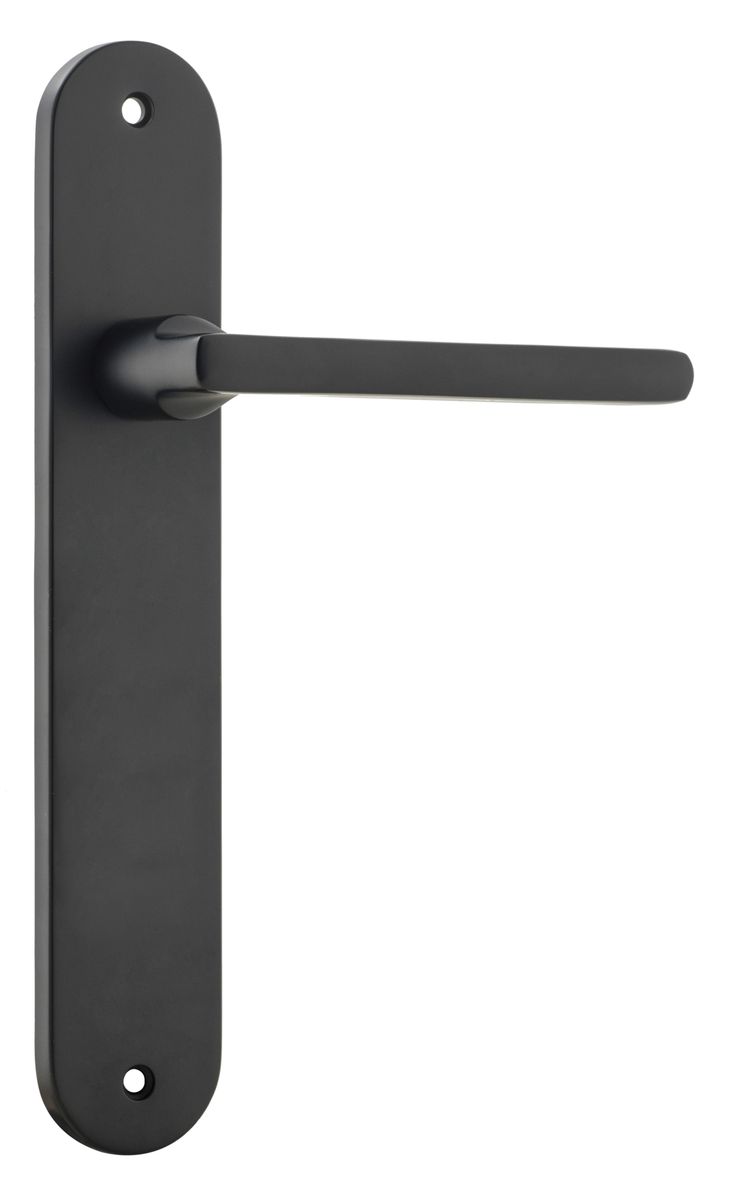 12726 - Baltimore Lever - Oval Backplate - Matt Black - Passage