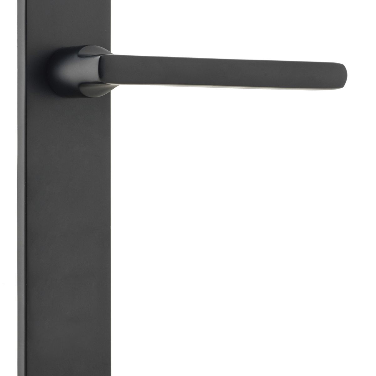 12726 - Baltimore Lever - Oval Backplate - Matt Black - Passage