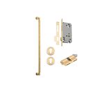 17156KENTR60KK - Brunswick Pull Handle - 600mm Entrance Kit with Separate High Security Lock - Brushed Gold PVD - Entrance