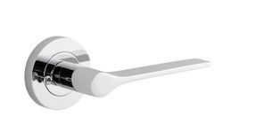 0364KIBPRIV60 - Como Lever - Round Rose Privacy Kit (Inbuilt Privacy) - Polished Chrome - Privacy