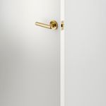 24000KIBPRIV60 - Puerto Lever - Round Rose (Inbuilt Privacy) - Brushed Gold PVD - Privacy