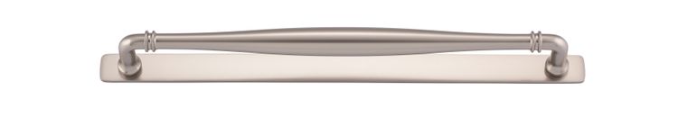 21099B - Sarlat Cabinet Pull with Backplate - CTC320mm - Satin Nickel