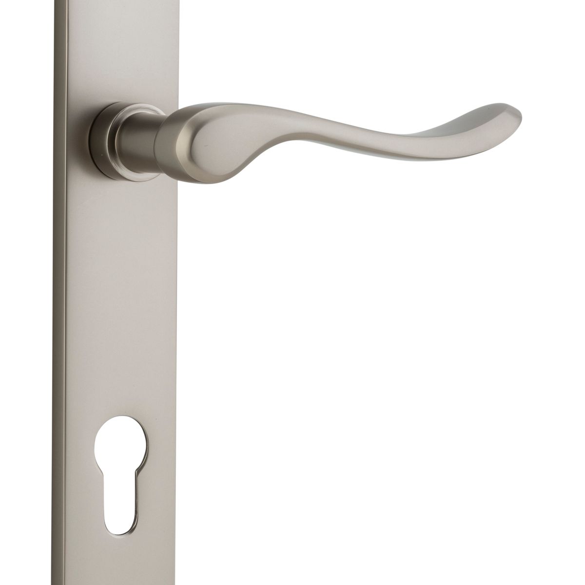14920E85 - Stirling Lever - Rectangular Backplate - Satin Nickel - Entrance
