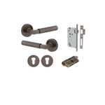 0351KENTR60KK - Brunswick Lever - Round Rose Entrance Kit with High Security Lock - Signature Brass - Entrance