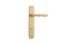15224P85 - Sarlat Lever - Oval Backplate - Brushed Brass - Privacy