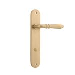 15224P85 - Sarlat Lever - Oval Backplate - Brushed Brass - Privacy