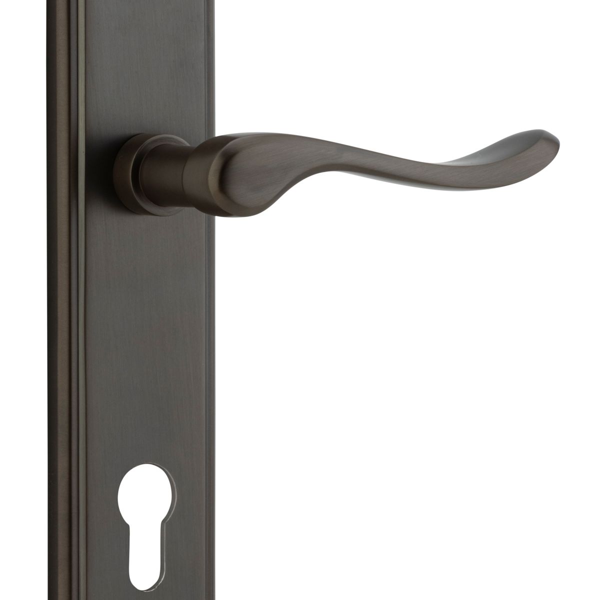 10926E85 - Stirling Lever - Stepped Backplate - Signature Brass - Entrance
