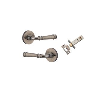 Verona Lever - Round Rose (Inbuilt Privacy)