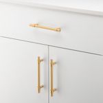 21006 - Helsinki Cabinet Pull - CTC128mm - Brushed Brass