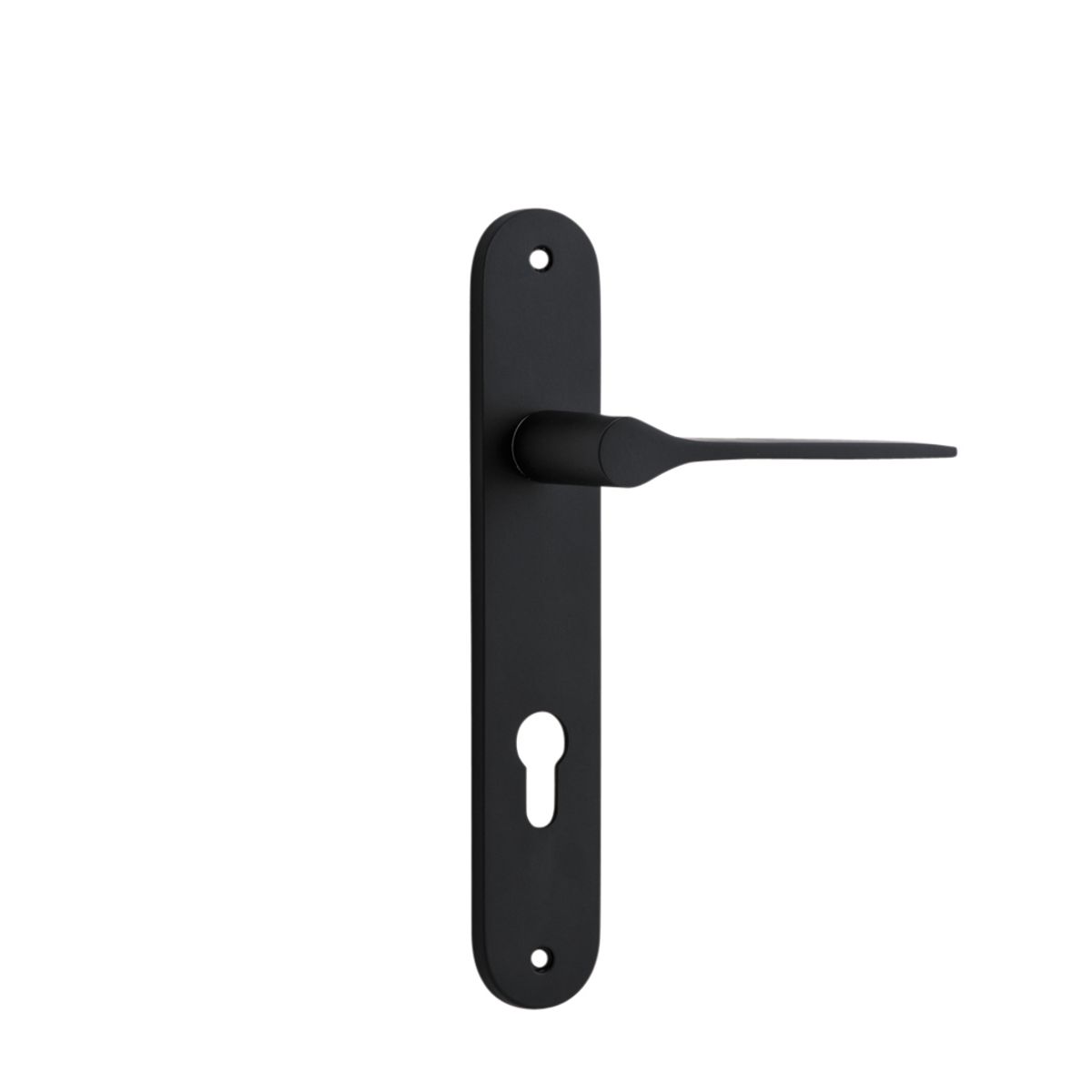 12770E85 - Como Lever - Oval Backplate - Matt Black - Entrance