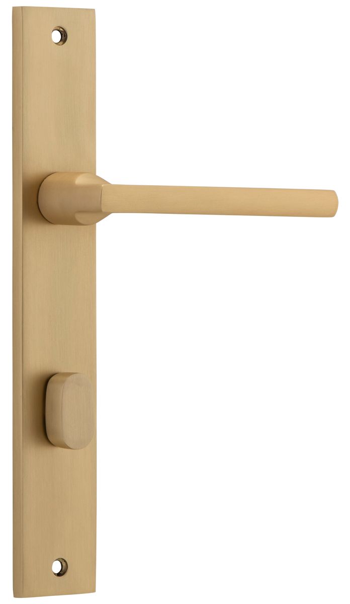 15702P85 - Baltimore Lever - Rectangular Backplate - Brushed Brass - Privacy