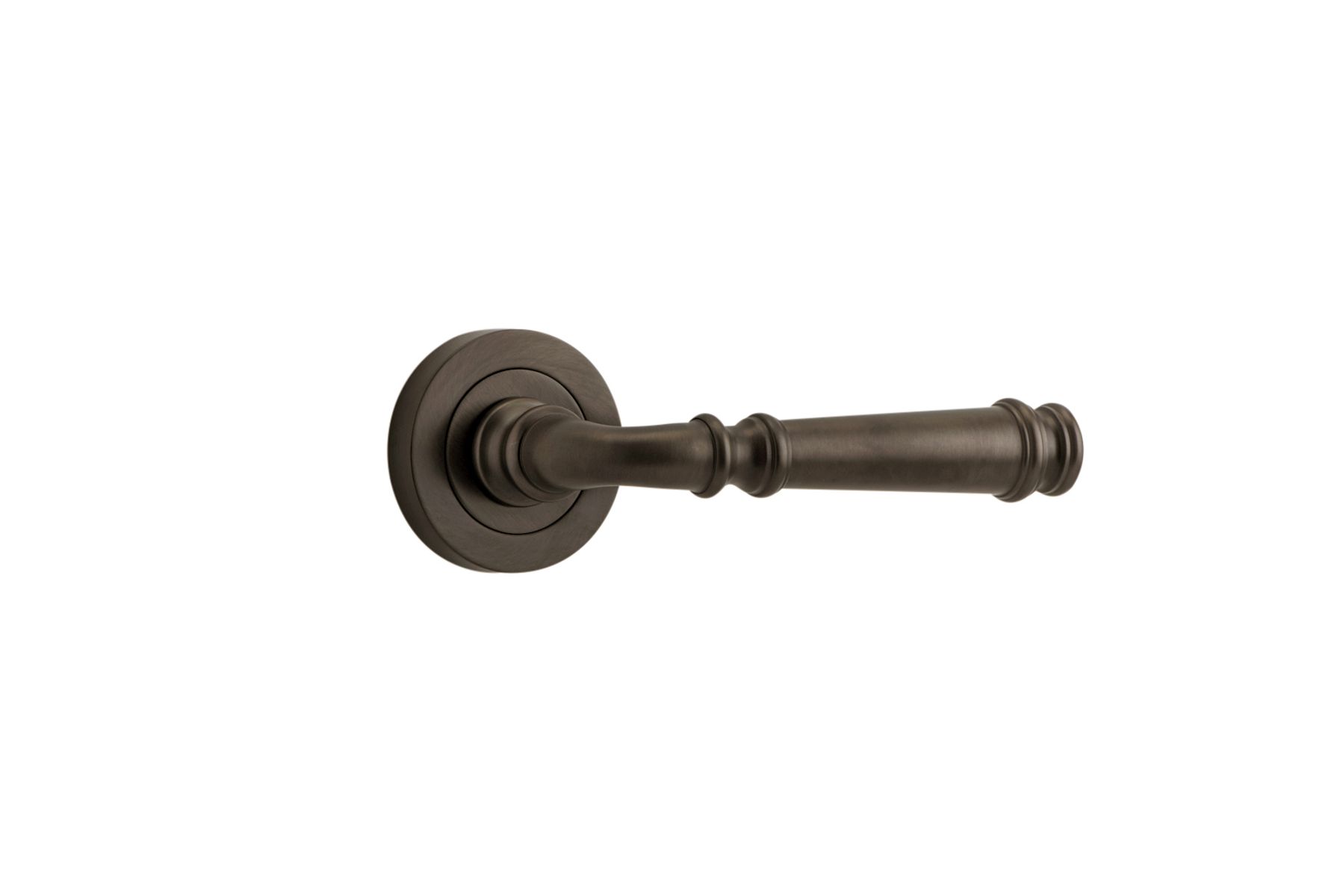 0311 - Verona Lever - Round Rose - Signature Brass - Passage