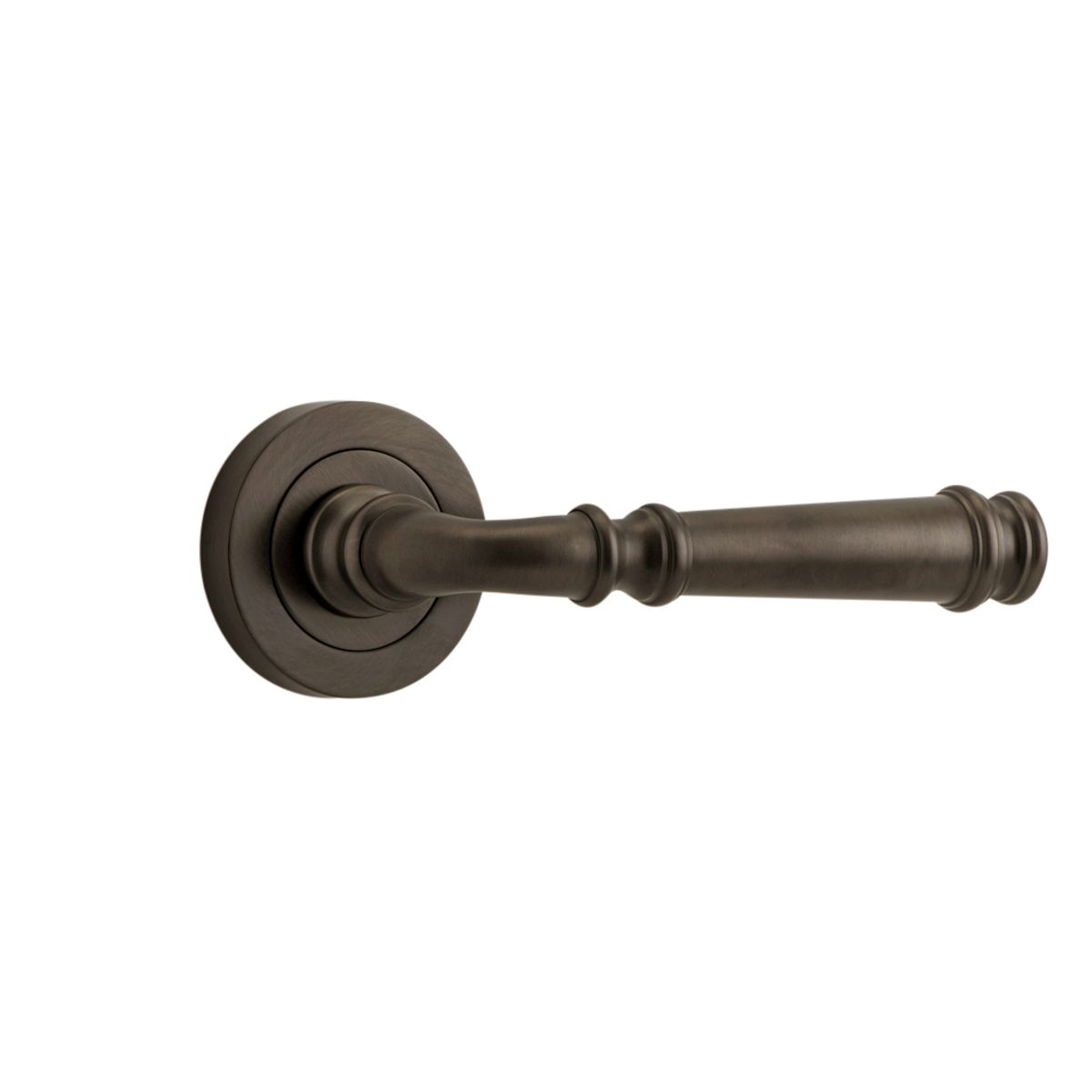 0311 - Verona Lever - Round Rose - Signature Brass - Passage