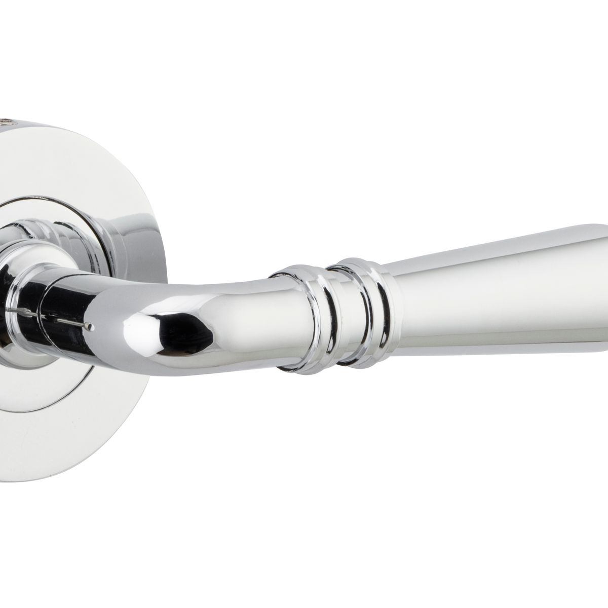9204KIBPRIV60 - Sarlat Lever - Round Rose (Inbuilt Privacy) - Polished Chrome - Privacy