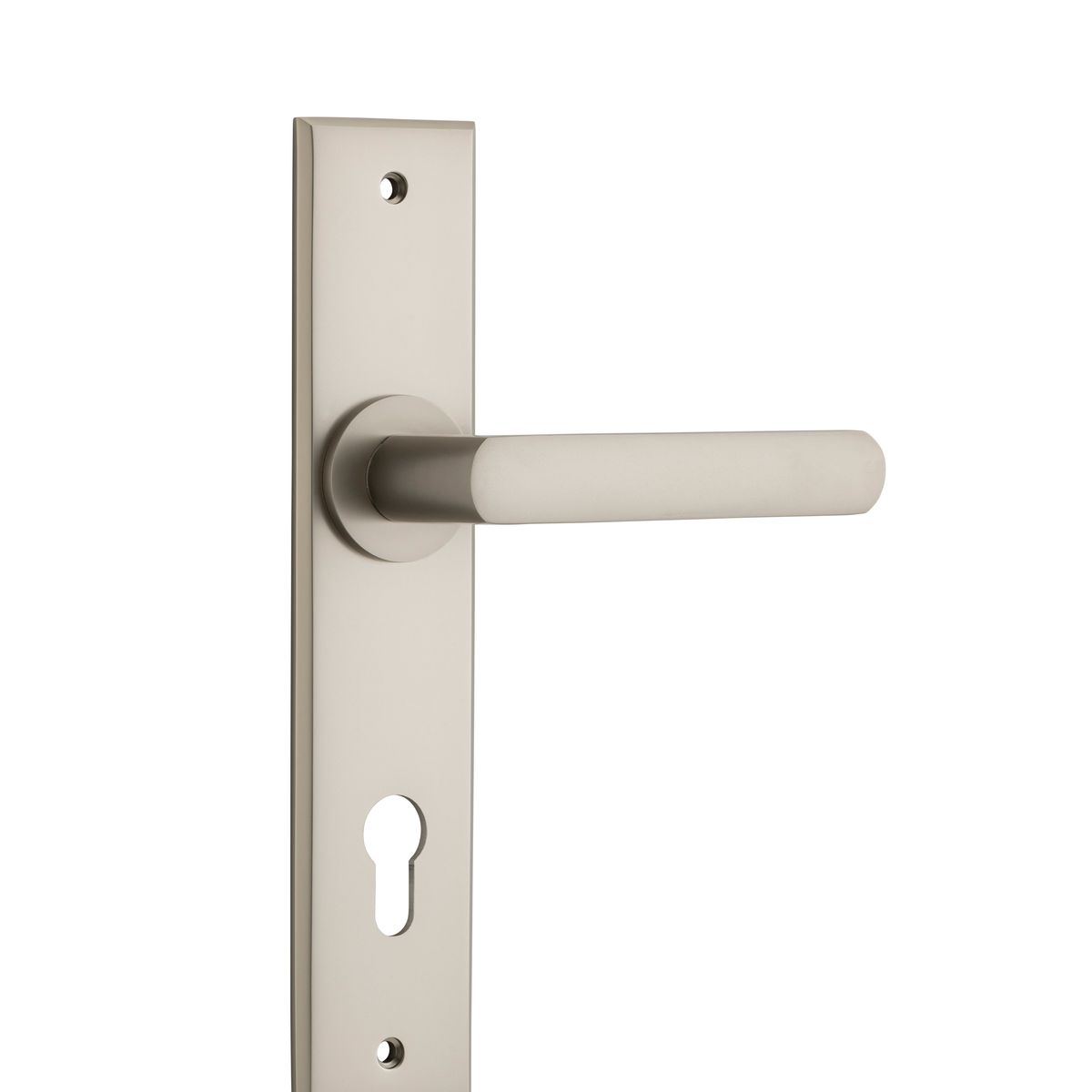 14868E85 - Osaka Lever - Chamfered Backplate - Satin Nickel - Entrance